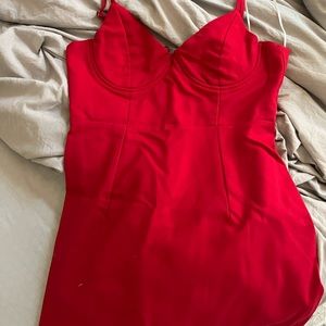 red princess polly dress